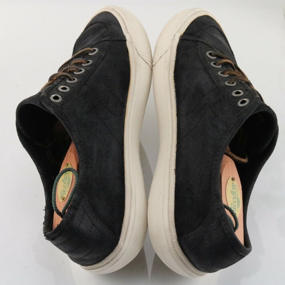 Frye Mens Miller Sneaker Size 9.5 Black Nubuck Casual Lace Up Shoe Low Top - Picture 9 of 12